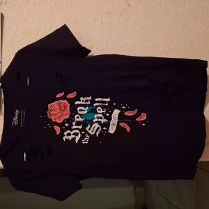 A black beauty and beast shirt